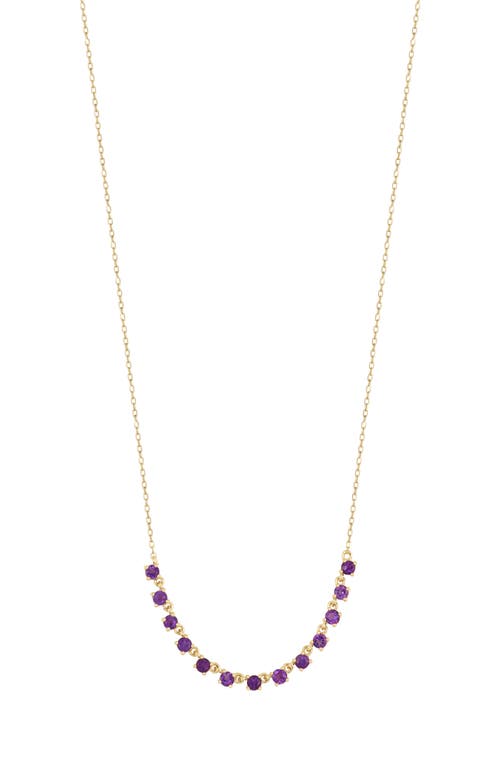 Bony Levy 14K Gold Semiprecious Stone Station Necklace in 14K Yellow Gold at Nordstrom, Size 18