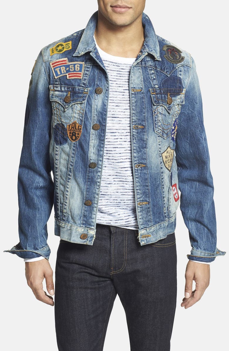 True Religion Brand Jeans 'Jimmy' Patchwork Denim Jacket | Nordstrom
