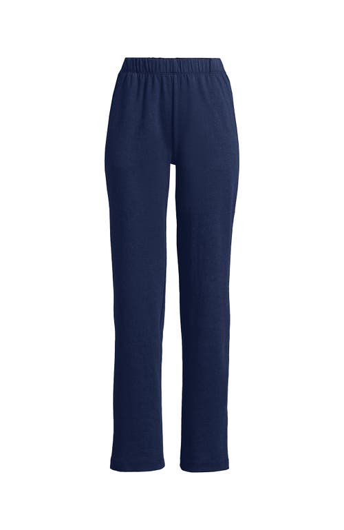 Shop Lands' End Sport Knit High Rise Pants In Vintage Indigo Heather