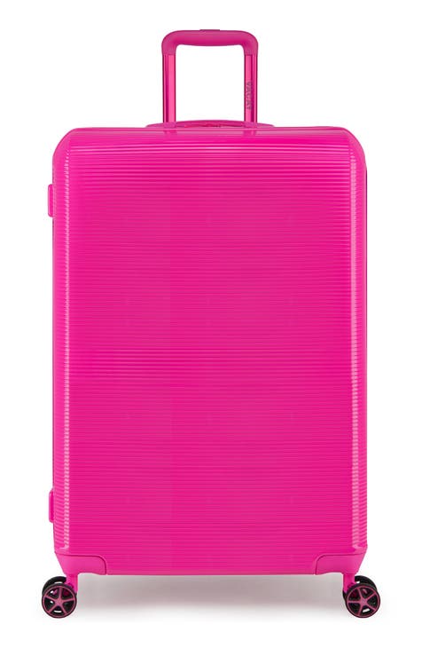 8 Pack Luggage Straps Suitcase Tags Set, Travel Adjustable Suitcase Belt  Silicone Luggage Tags with Name ID Card Man Women Travel Accessories (Pink)