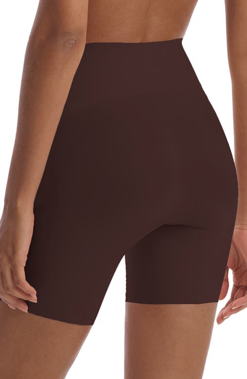 Commando Zone Smoothing High Waist Shorts In Mocha
