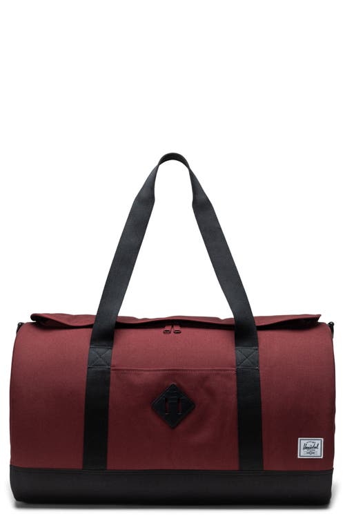 Shop Herschel Supply Co . Heritage Duffle Bag In Port/black