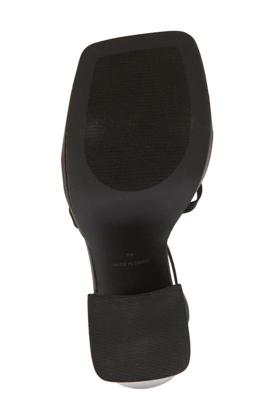 Shop Steve Madden Disco Platform Sandal In Black Satin