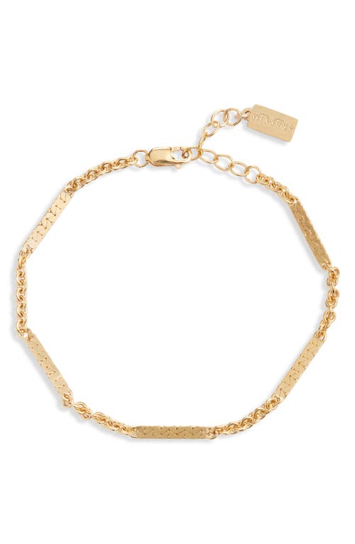 Set & Stones Romy Station Chain Bracelet in Gold at Nordstrom