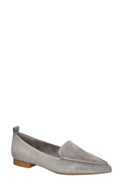 Bella Vita Alessi Pointed Toe Loafer Grey Suede Leather at Nordstrom,