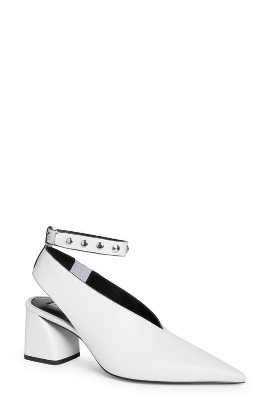 Shop Rag & Bone Victory Ankle Strap Pointed Toe Pump In Bright White
