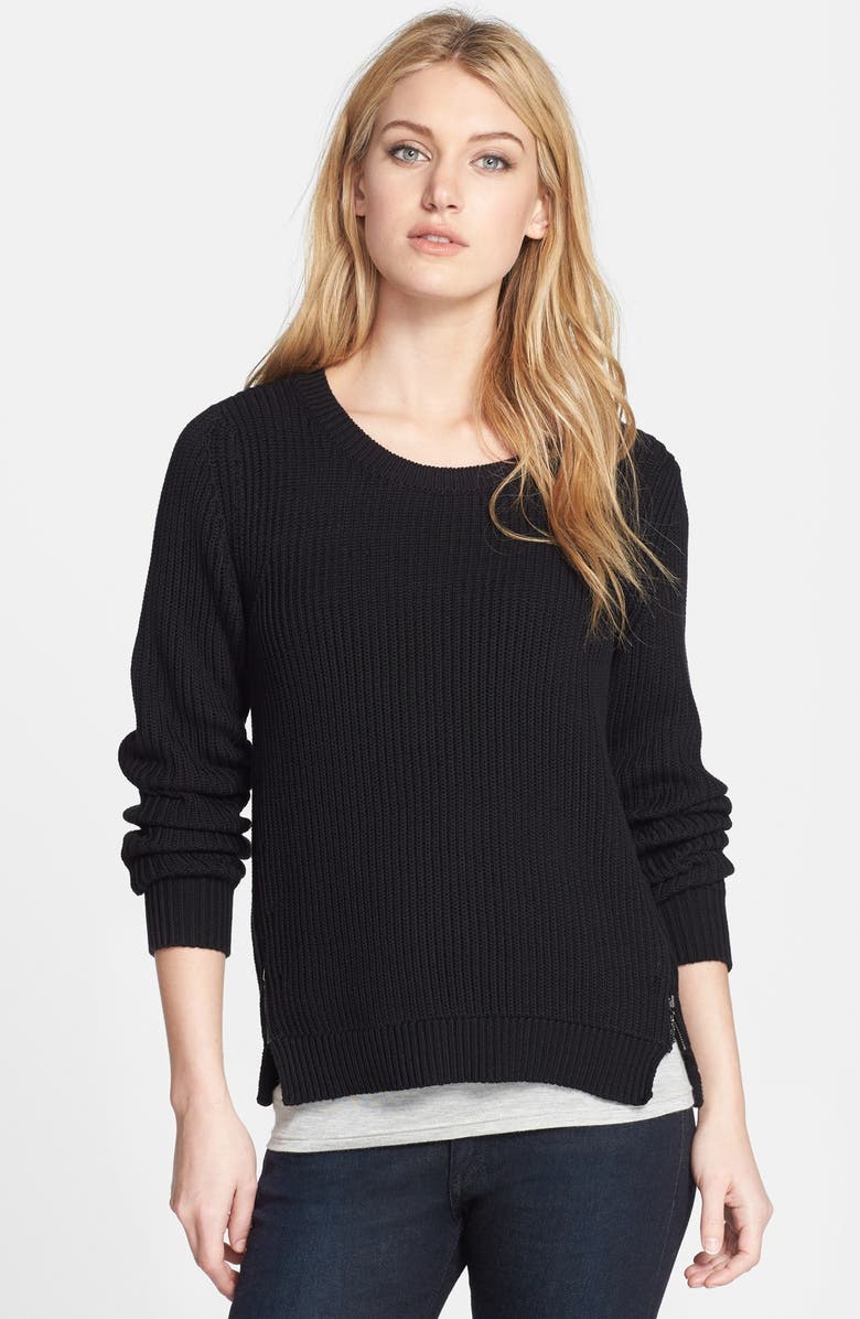 Halogen® Side Zip Sweater (Regular & Petite) | Nordstrom