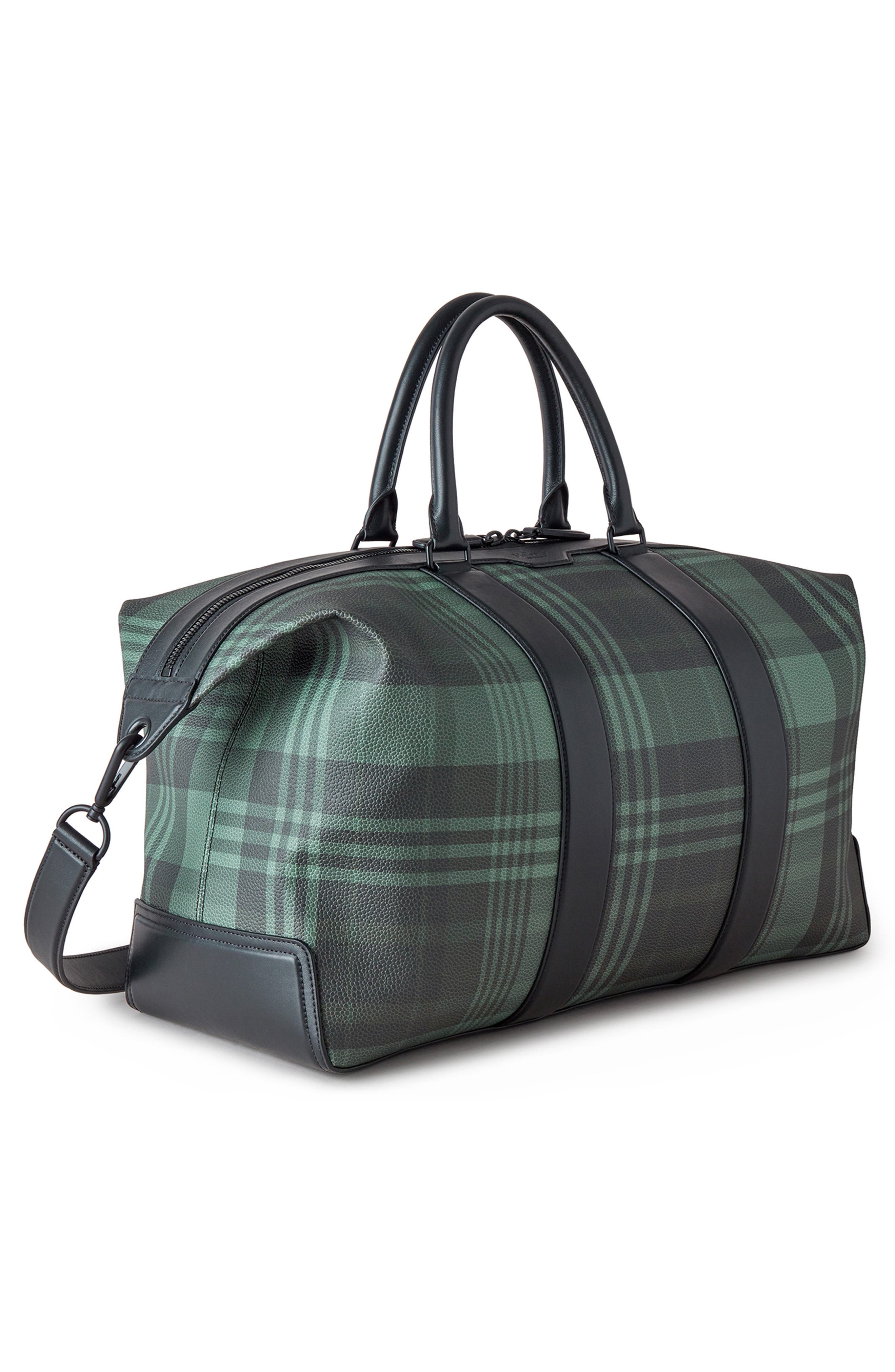 faux leather duffle