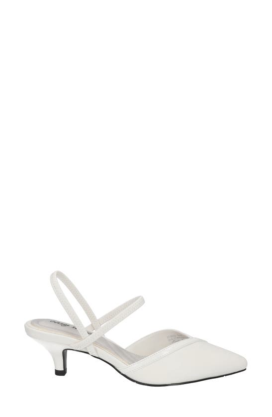 Shop Easy Street Uunna Slingback Pump In White