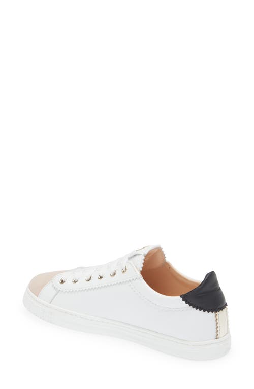 Agl Attilio Giusti Leombruni Women's Sade Lace Up Color Blocked Low Top Sneakers In White W/black