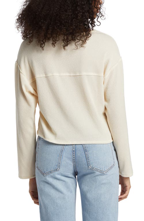 Shop Billabong Mai Tai Long Sleeve Crop T-shirt In White Cap