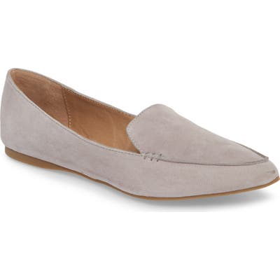 Steve Madden Feather Loafer Flat, Grey