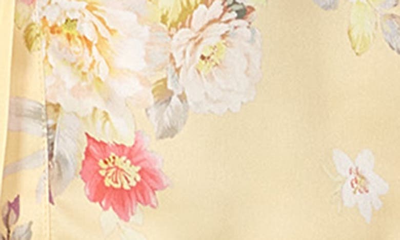 FLORA NIKROOZ FLORA NIKROOZ SELENA FLORAL SATIN SHORT PAJAMAS
