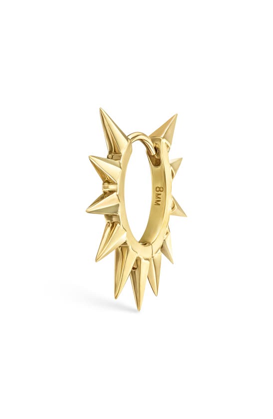 Maria Tash Single Spike Hoop Earring In Yellow Gold