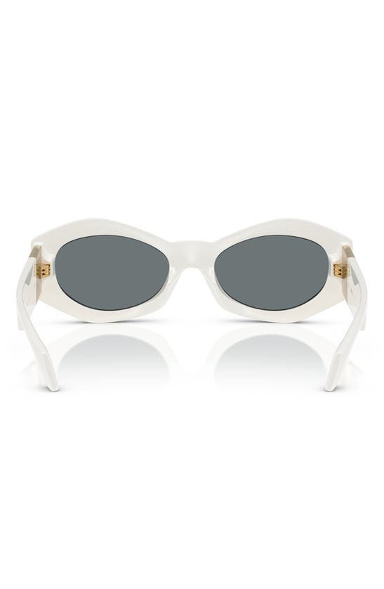 Shop Versace 54mm Irregular Sunglasses In White