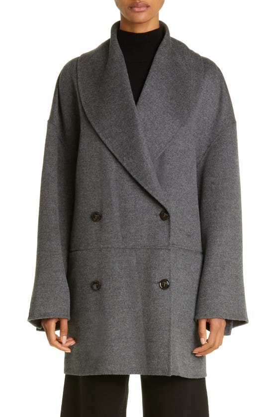 TOTÊME OVERSIZE DOUBLE BREASTED WOOL JACKET