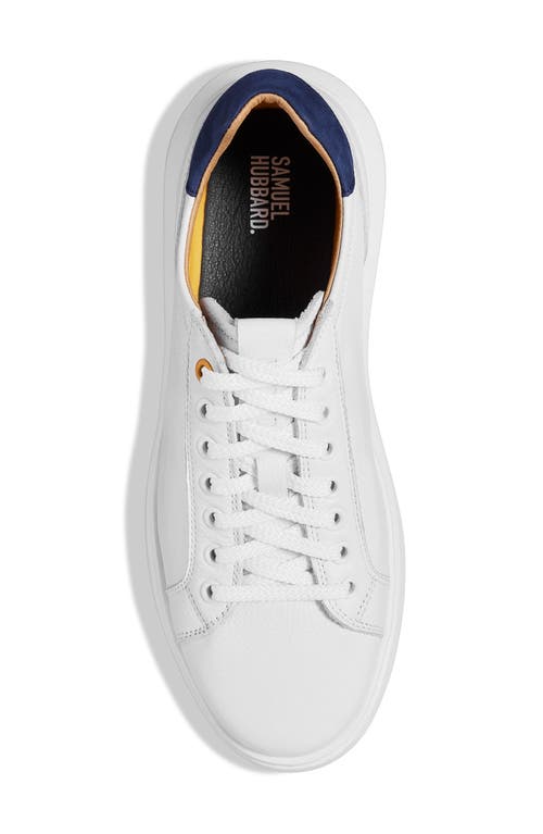 Shop Samuel Hubbard Sunset Sneaker In White Leather