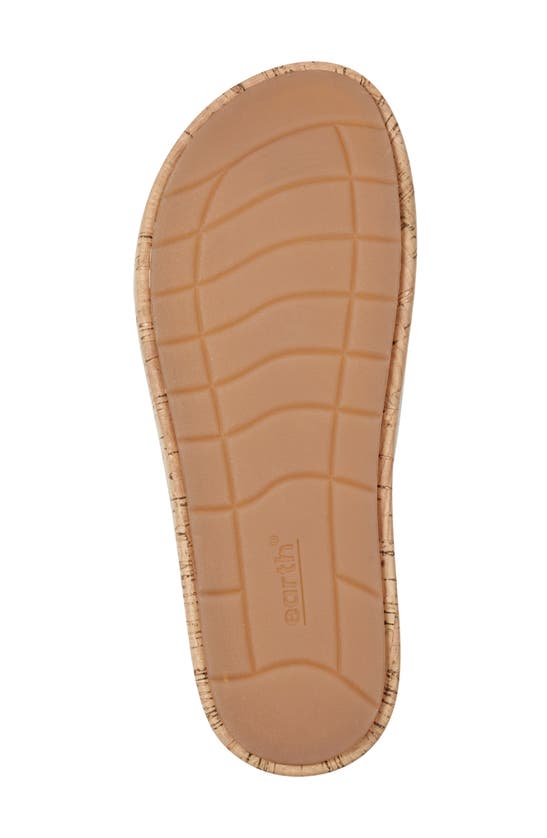 Shop Earth ® Scotti Platform Slide Sandal In Dark Natural