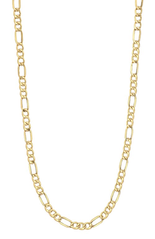 Men's 14K Gold Figaro Chain Necklace in 14K Yellow Gold