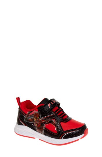 Shop Josmo Kids' Flash Sneaker In Black/red