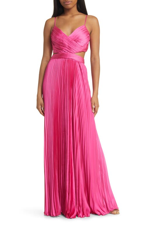 Got the Glam Pleated Gown in Pink
