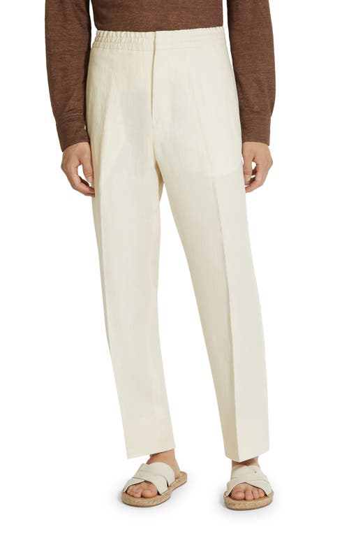 ZEGNA Oasi Linen Drawstring Trousers Calcare at Nordstrom, Us