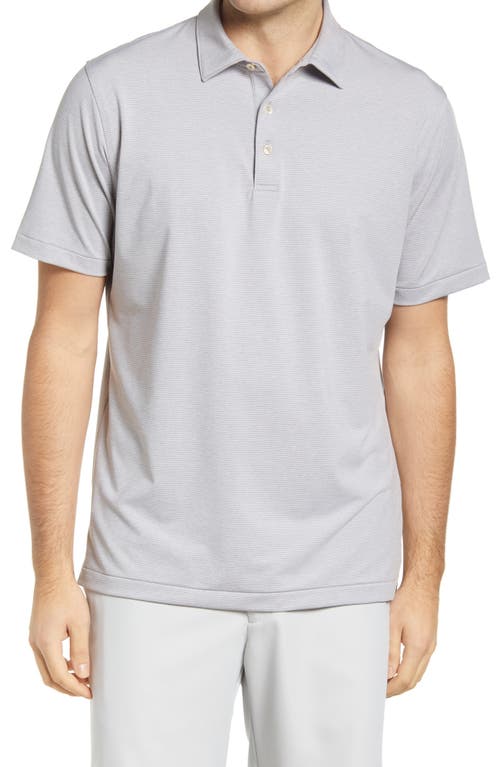 Peter Millar Halford Performance Jersey Polo in Gale Grey