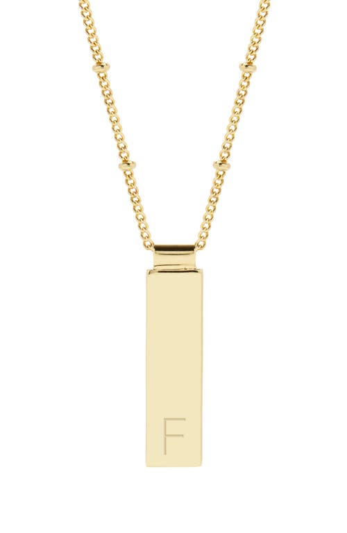 Maisie Initial Pendant Necklace in Gold F