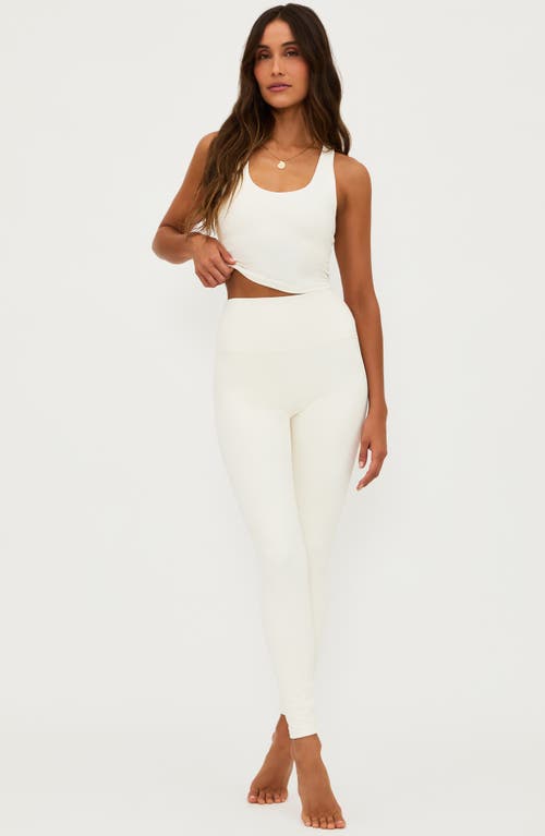 Shop Beach Riot Piper Textured Leggings In Snow Cloud