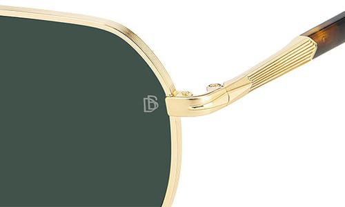 Shop David Beckham Eyewear 59mm Aviator Sunglasses In Gold Havana