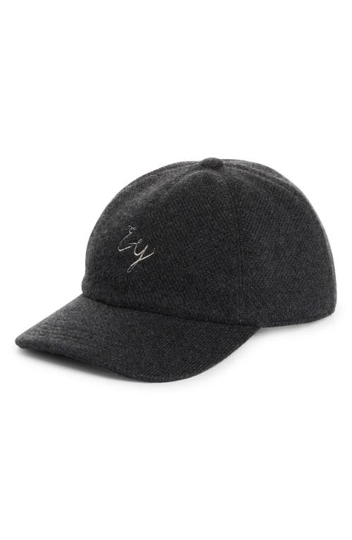 Shop Eleventy Honeycomb Cashmere Baseball Cap In Carbon