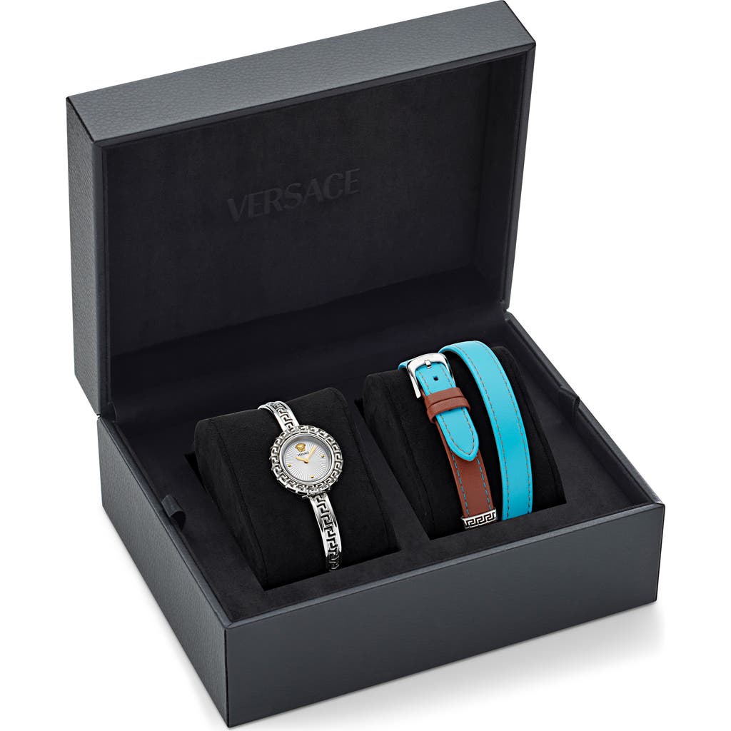 Versace La Greca Box Set In Stainless Steel