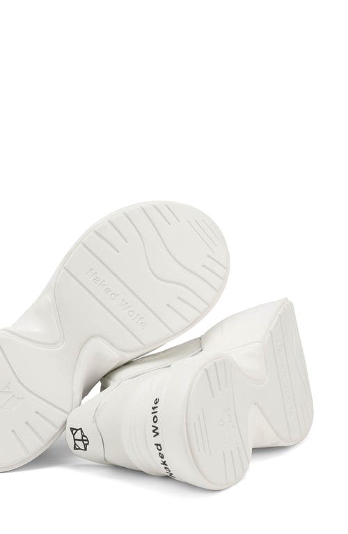 Shop Naked Wolfe Temple Sneaker In White Leather