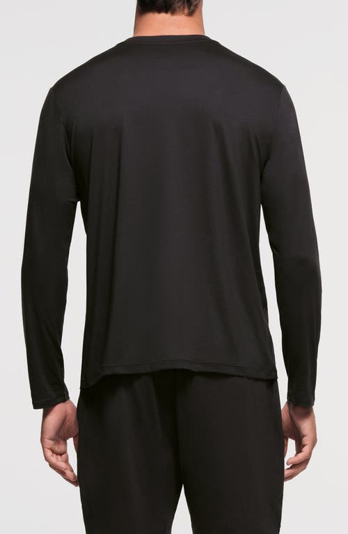 Shop Skims Outdoor Jersey Classic Fit Long Sleeve T-shirt In Onyx