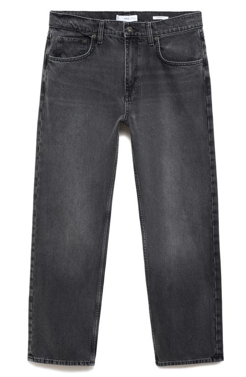 Shop Mango Bob Straight Leg Jeans In Open Grey