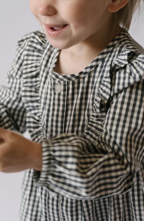 Pehr Girls' Gingham Dress - Baby, Little Kid In Indigo
