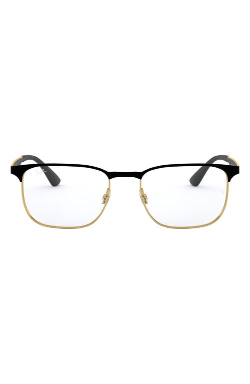 Ray Ban Ray-ban 54mm Optical Glasses In Gold/black