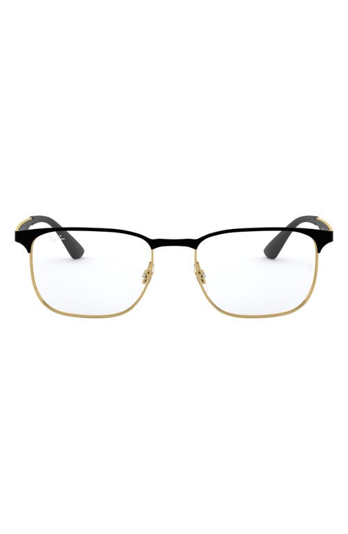 Shop Ray Ban Ray-ban 54mm Optical Glasses In Gold/black