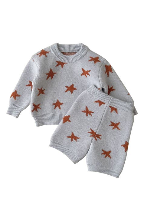 Zuri Star Pattern Crewneck Sweater & Pants Set (Baby)