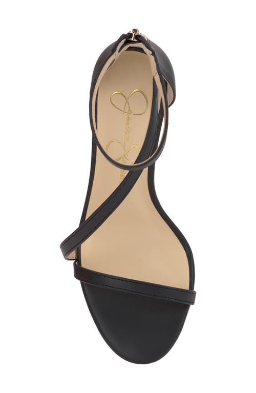 Shop Jessica Simpson Sloyan Ankle Strap Sandal In Black/black