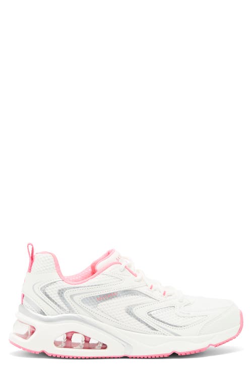 Shop Skechers Tres-air Sneaker In White/pink