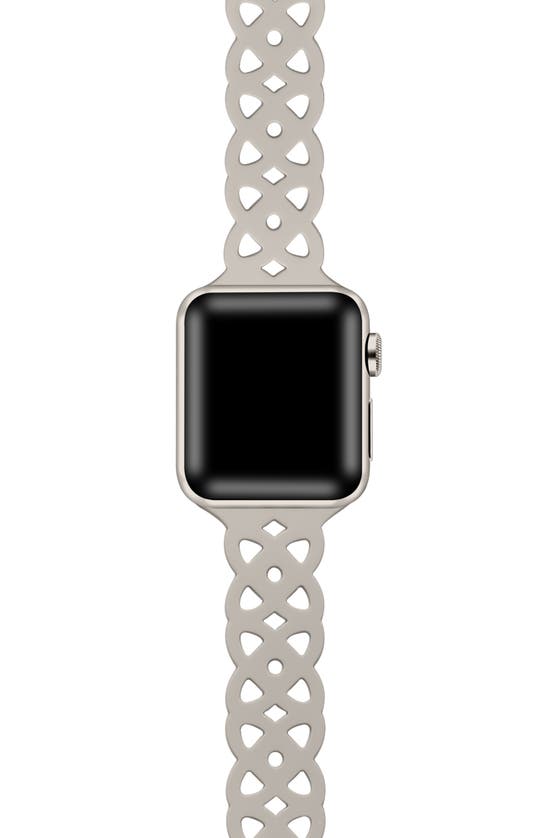 Shop The Posh Tech Lace Silicone Apple Watch® Watchband In Starlight