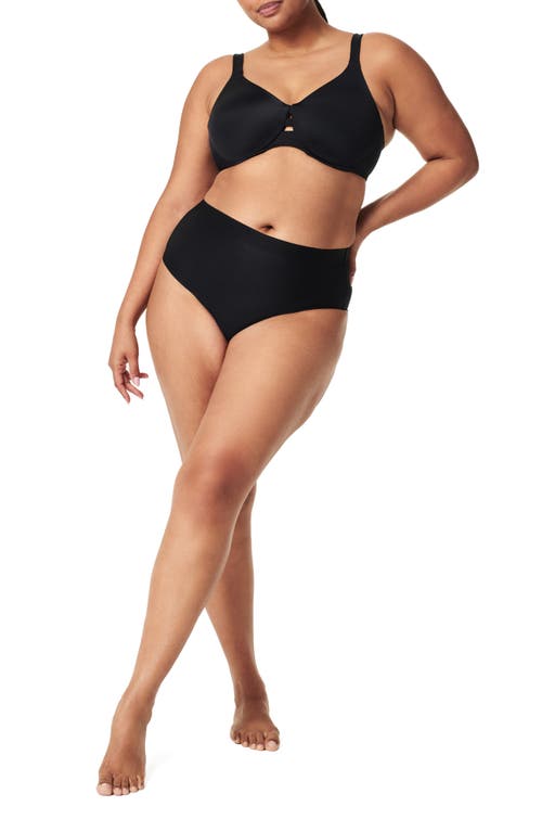 Spanx Sheer Power Control Bikini Briefs In Very Black