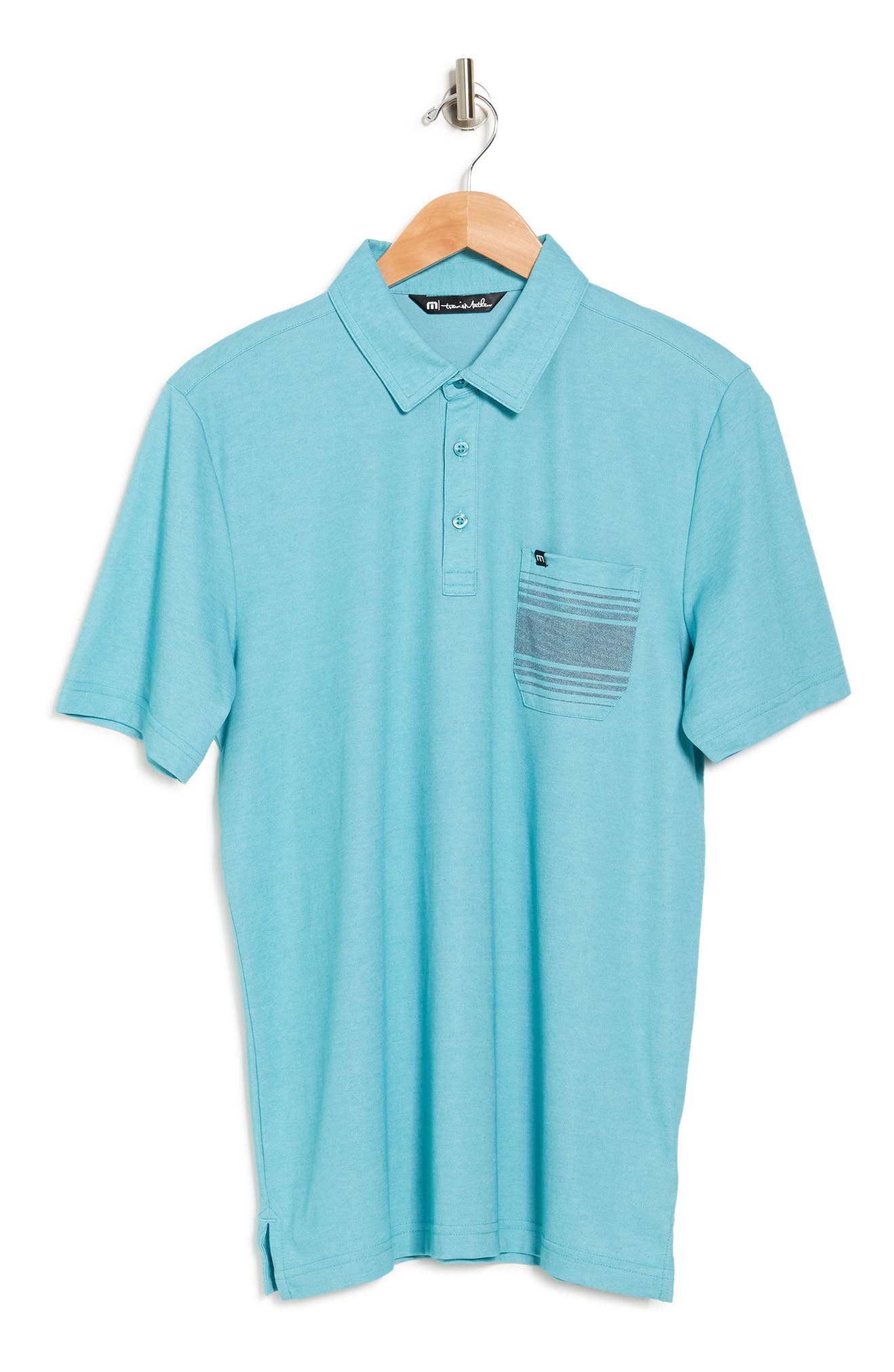 Travis Mathew On The Town Polo Shirt In Green