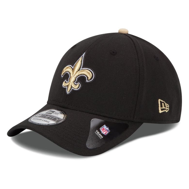 New Era New Orleans Saints  39thirty Team Classic Flex Hat In Black