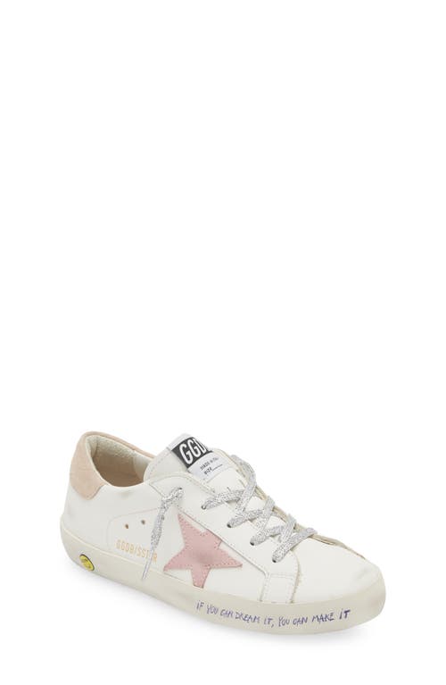 Golden Goose Super-Star Low Top Sneaker White/Antique Pink/Nougat at Nordstrom,