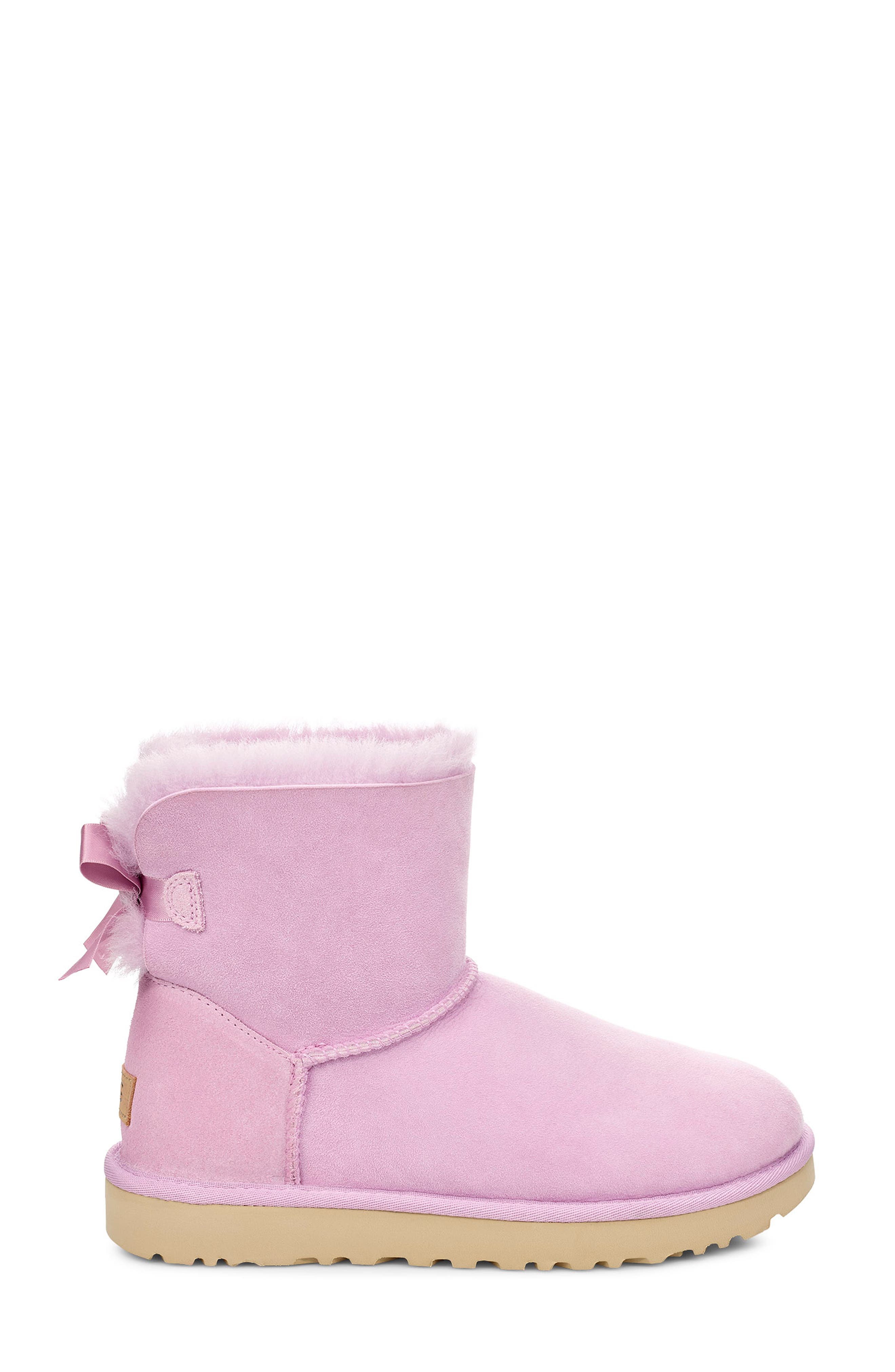 mini bailey bow ii genuine shearling bootie