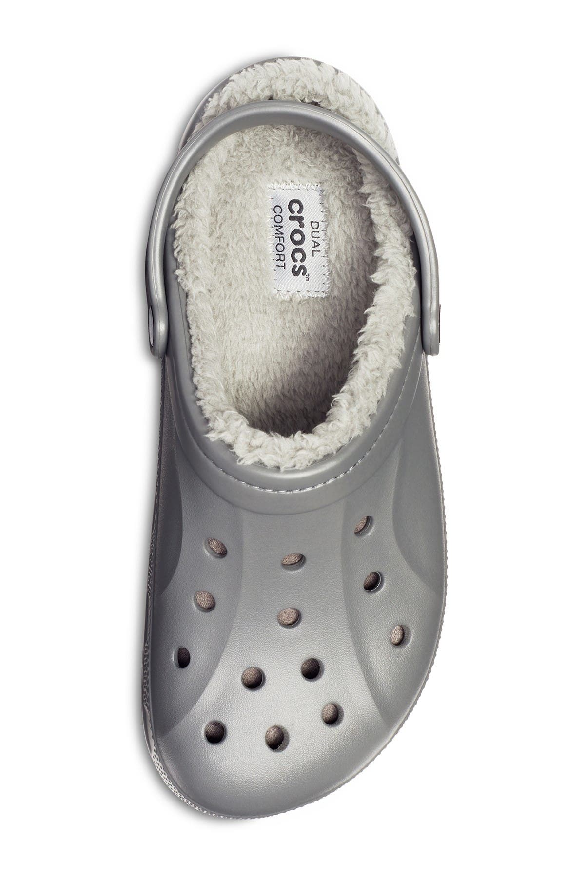 grey winter crocs