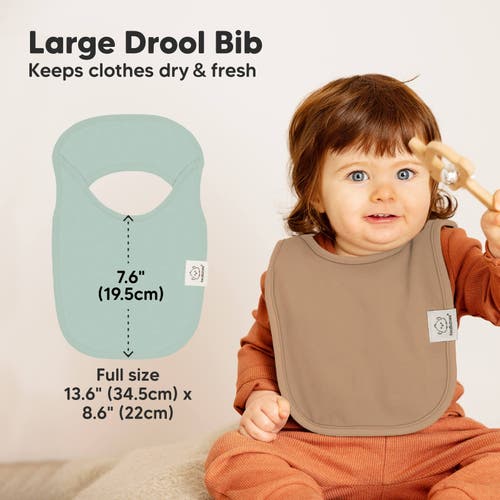 KEABABIES KEABABIES 8-PACK HALLO DROOL BIBS 