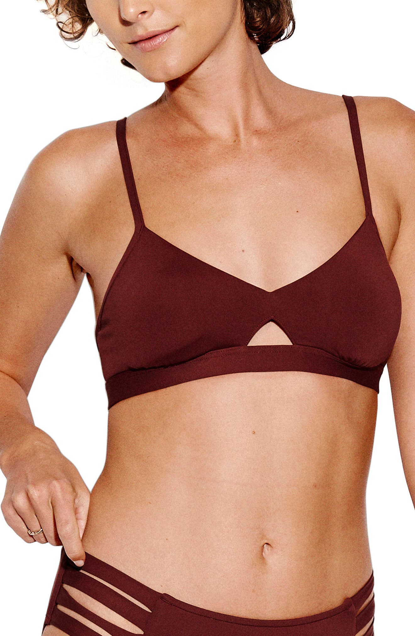 Seafolly Active Bralette Bikini Top, US / 6 AU - Purple